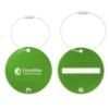 Jet Setter Aluminum Luggage Tag - Metallic Lime Green