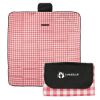 Gingham Roll-up Picnic Blanket - Red