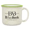 15 Oz. Blaze Campfire Mug - White with Lime Green