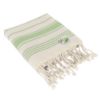 Bungalow Beach Towel - Lime Green with Natural