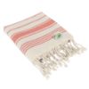 Bungalow Beach Towel - Red with Natural