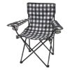 Northwoods Folding Chair With Carrying Bag - Black with White