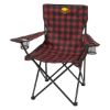 Northwoods Folding Chair With Carrying Bag - Black with Red