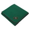 Fleece Stadium Blanket with Woven Patch - Hunter Green