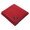 Fleece Stadium Blanket with Woven Patch - Red