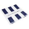 Seaside Beach Towel - White with Navy