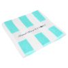 Seaside Beach Towel - White with Light Blue