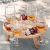 Bamboo Portable Wine & Cheese Table 1