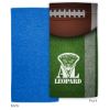 12" x 24" Dye Sublimated Microfiber Towel - White with Blue