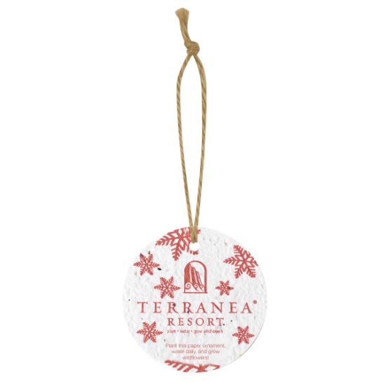 Bloomin Circle Shaped Plantable Holiday Ornament