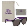 Rubberized Sunglasses with Microfiber Cloth and Pouch