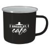 16 Oz. Steel Campfire Mug - Black with White Inner