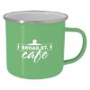 16 Oz. Steel Campfire Mug - Lime Green with White Inner