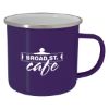 16 Oz. Steel Campfire Mug - Purple with White Inner