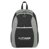 Sport Backpack - Gray with Black Trim