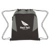 Tahoe Heathered Drawstring Backpack - Black with Gray