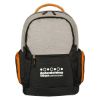 Urban Laptop Backpack - Gray with Orange