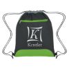 Soul Drawstring Sports Pack - Black with Lime Green Trim