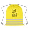 Reflective Safety Drawstring Bag - Yellow