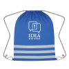 Reflective Safety Drawstring Bag - Blue