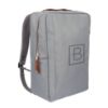 Corporate Structure Laptop Backpack - Gray