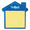 House Clip With Sticky Notes - Translucent Blue