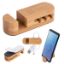 Bamboo Desktop Cable Organizer
