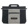 Metro Document Bag - Black with Gray Trim