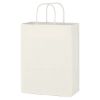 Kraft Paper White Shopping Bag - 10" X 13" - 1