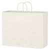 Kraft Paper White Shopping Bag - 16" X 12-1/2" - 1