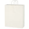 Kraft Paper White Shopping Bag - 16" X 19" - 1