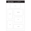 Ultra Removable Sticker Sheet 11.5" x 7" Stock Shapes - 1