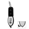 Push Pop Pen With Carabiner - Black