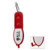 Push Pop Pen With Carabiner - Red