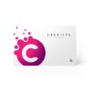 Full Color Linq Digital Business Card - White