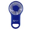 Rechargeable Handheld Fan With Carabiner - Royal Blue