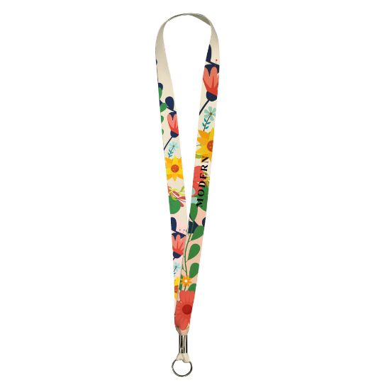 Full Color Imprint Smooth Dye Sublimation Lanyard 1"