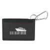 Wallet With Carabiner - Black with Black Trim