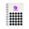 Push Pop Spiral Notebook - White with Black