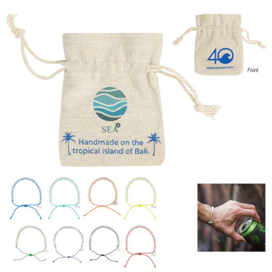 4Ocean Bracelet With Hemp Bag