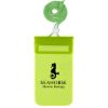 Waterproof Pouch With Neck Cord - Translucent Lime Green