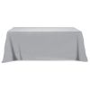 Flat Poly-Cotton 4-sided Table Cover - Fits 8 inch Standard Table - Gray