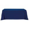 Flat Poly-Cotton 3-sided Table Cover - Fits 8 inch Standard Table - Navy Blue