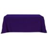 Flat Poly-Cotton 3-sided Table Cover - Fits 8 inch Standard Table - Purple