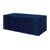 Fitted Poly Cotton 3-sided Table Cover - Fits 8 Inch Standard Table - Navy