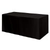 Fitted Poly-cotton 4-sided Table Cover - Fits 6 Inch Standard Table - Black