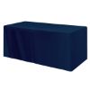 Fitted Poly-cotton 4-sided Table Cover - Fits 6 Inch Standard Table - Navy Blue