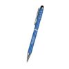 Recycled Aluminum Spinner Pen With Stylus - Blue