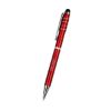 Recycled Aluminum Spinner Pen With Stylus - Red