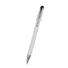 Recycled Aluminum Spinner Pen With Stylus - Silver